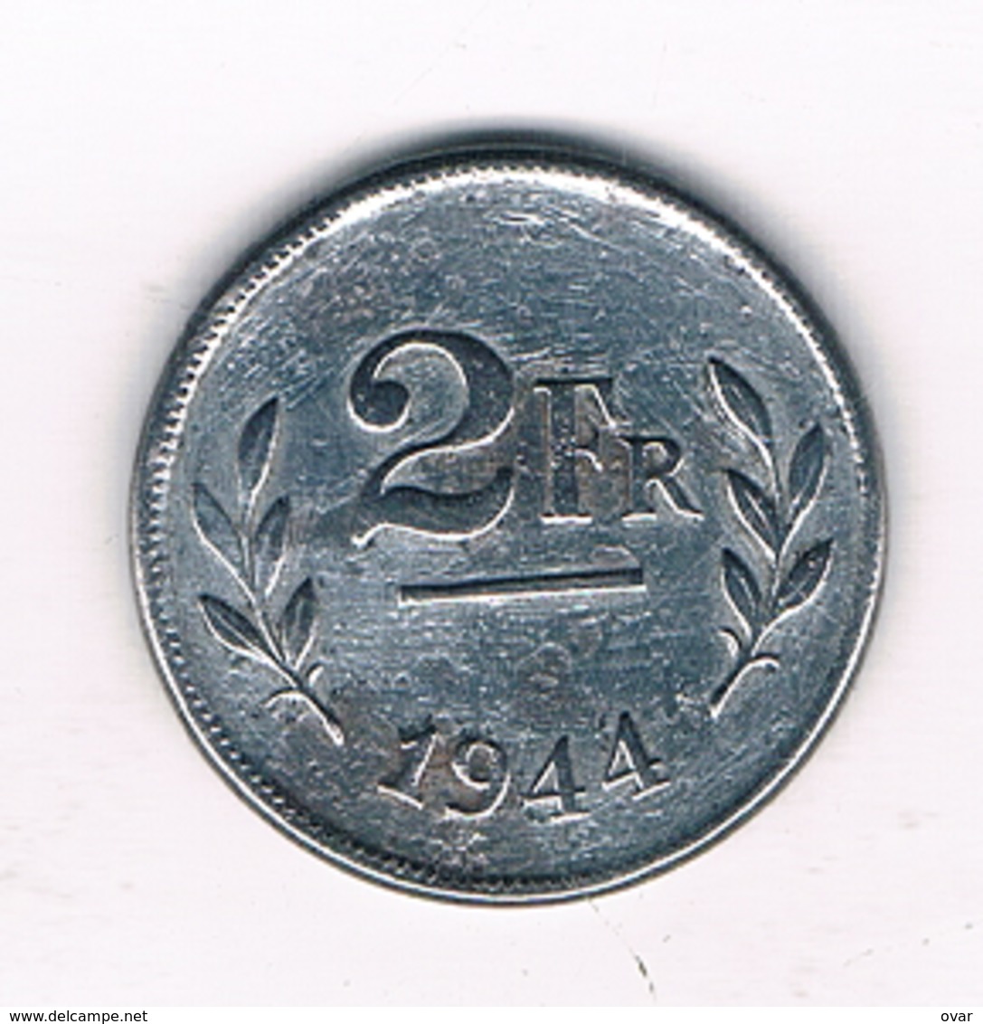 2 FRANC 1944 BELGIE /6137/ - 2 Francs (1944 Libération)