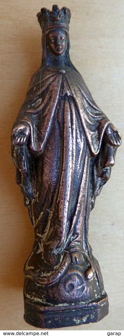 Mada-262 Statuette De La Vierge En Bronze R - Religion & Esotericism