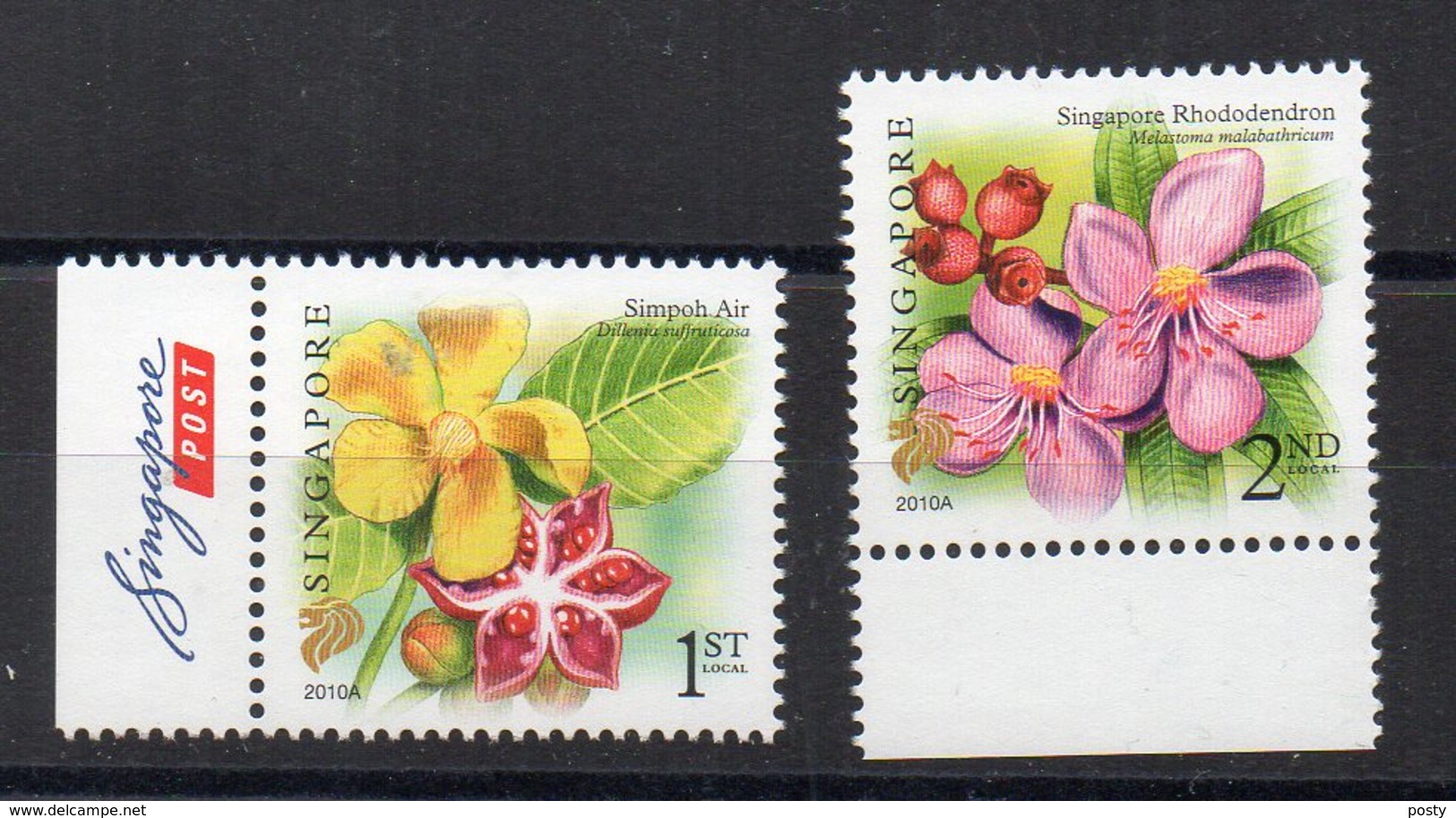 SINGAPOUR - SINGAPORE - FLOWERS - FLEURS - 2010 - - Singapour (1959-...)