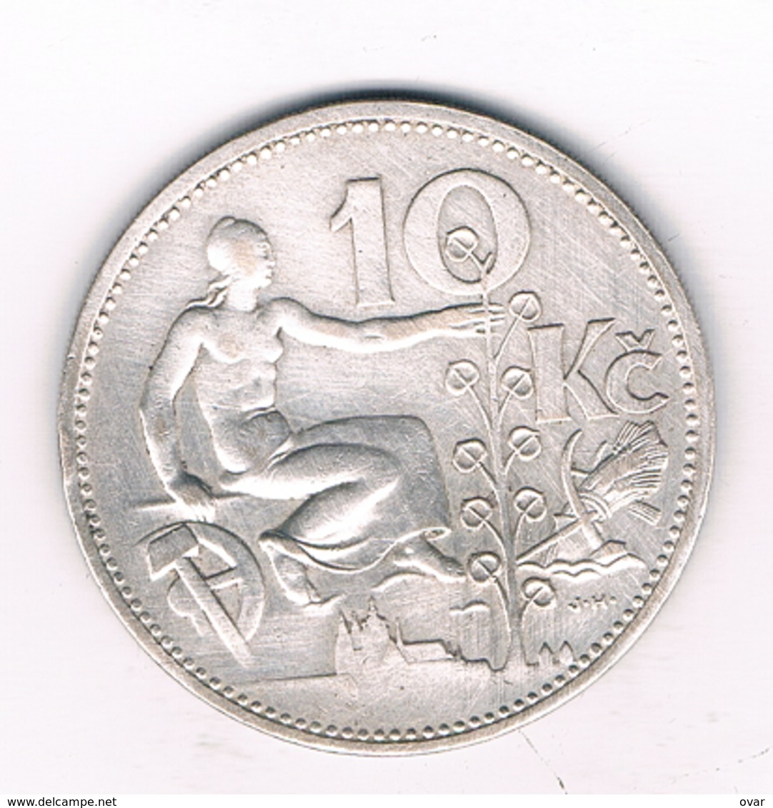 10  KORUN 1932  TSJECHOSLOWAKIJE /6143/ - Tchécoslovaquie