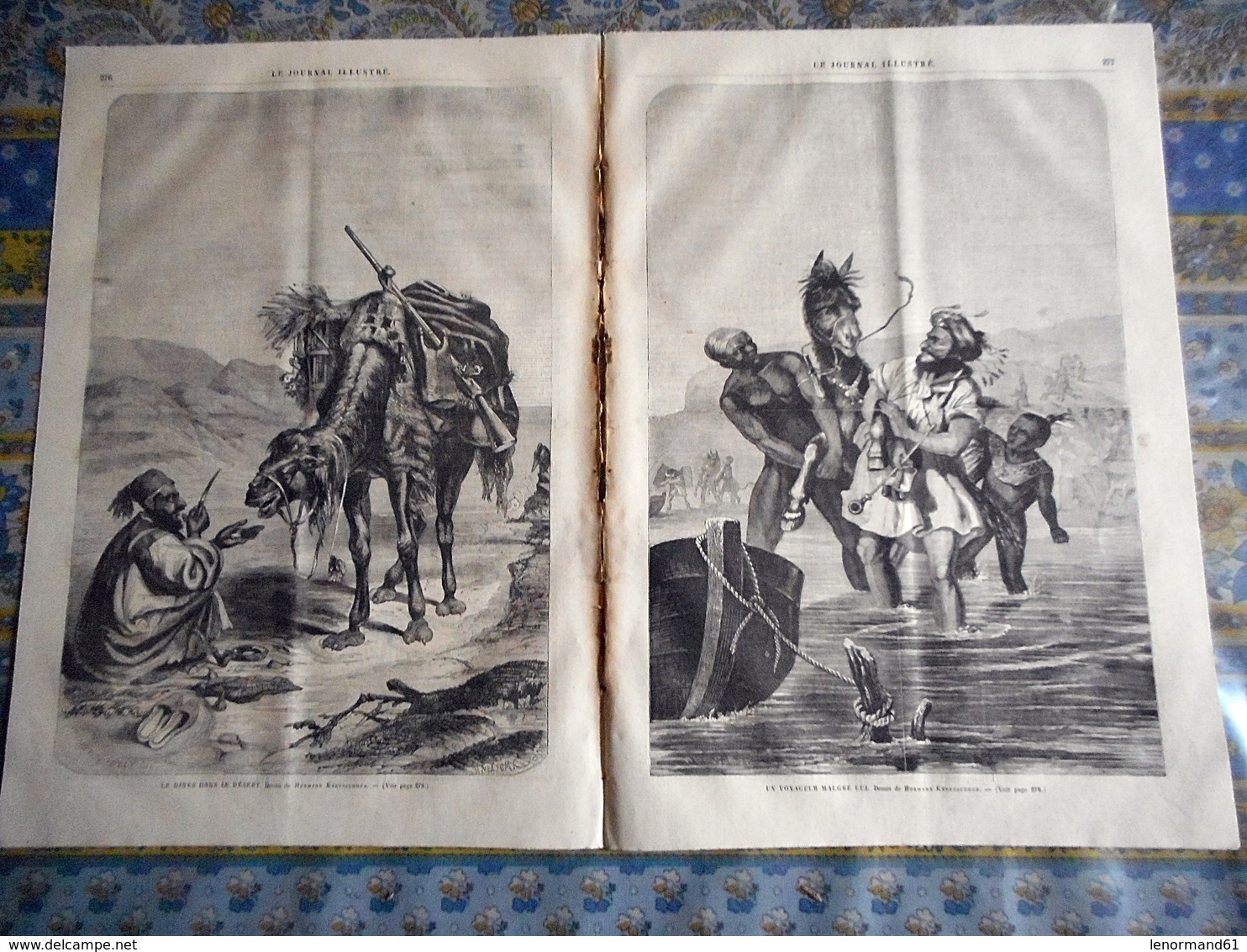 LE JOURNAL ILLUSTRE 27/08/1865 SAINT JEAN DE LUZ FOIRE BEAUCAIRE HUMOUR HERMANN KRETZSCHMER VICTOR EMMANUEL II CIBRARIO - 1850 - 1899