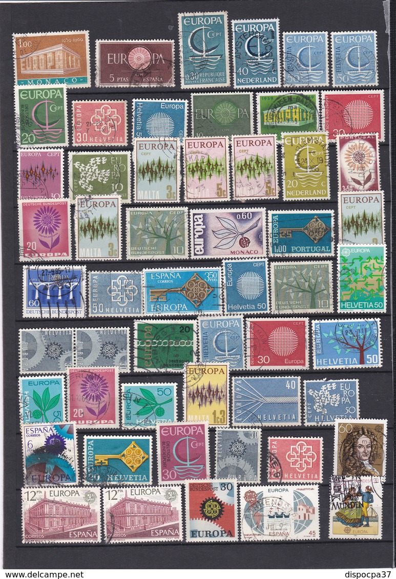 60 TIMBRES EUROPA Divers Pays "oblitérés" - REF MS - Lots & Kiloware (mixtures) - Max. 999 Stamps