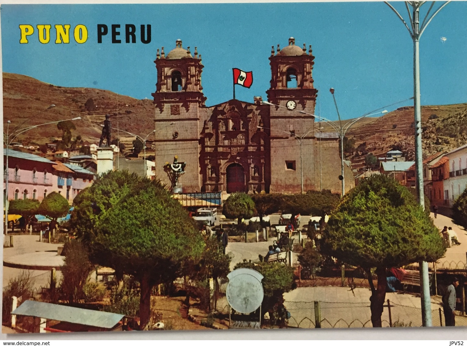 (788) Peru - Puno - Modern View Of The Cathedral  And Main Square - Pérou