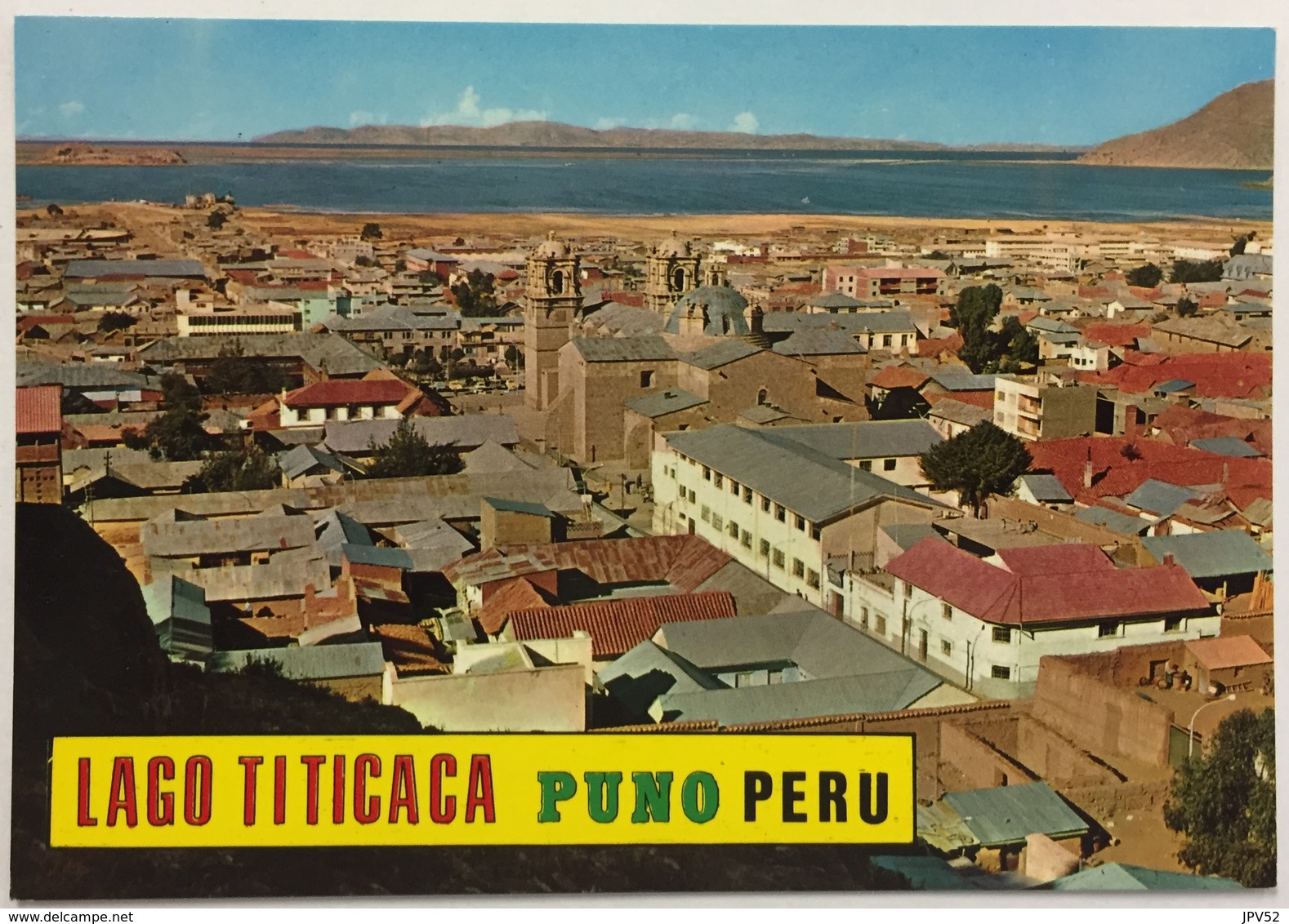 (791) Peru - Puno - Panoramic View Background Titicaca Lac - Pérou