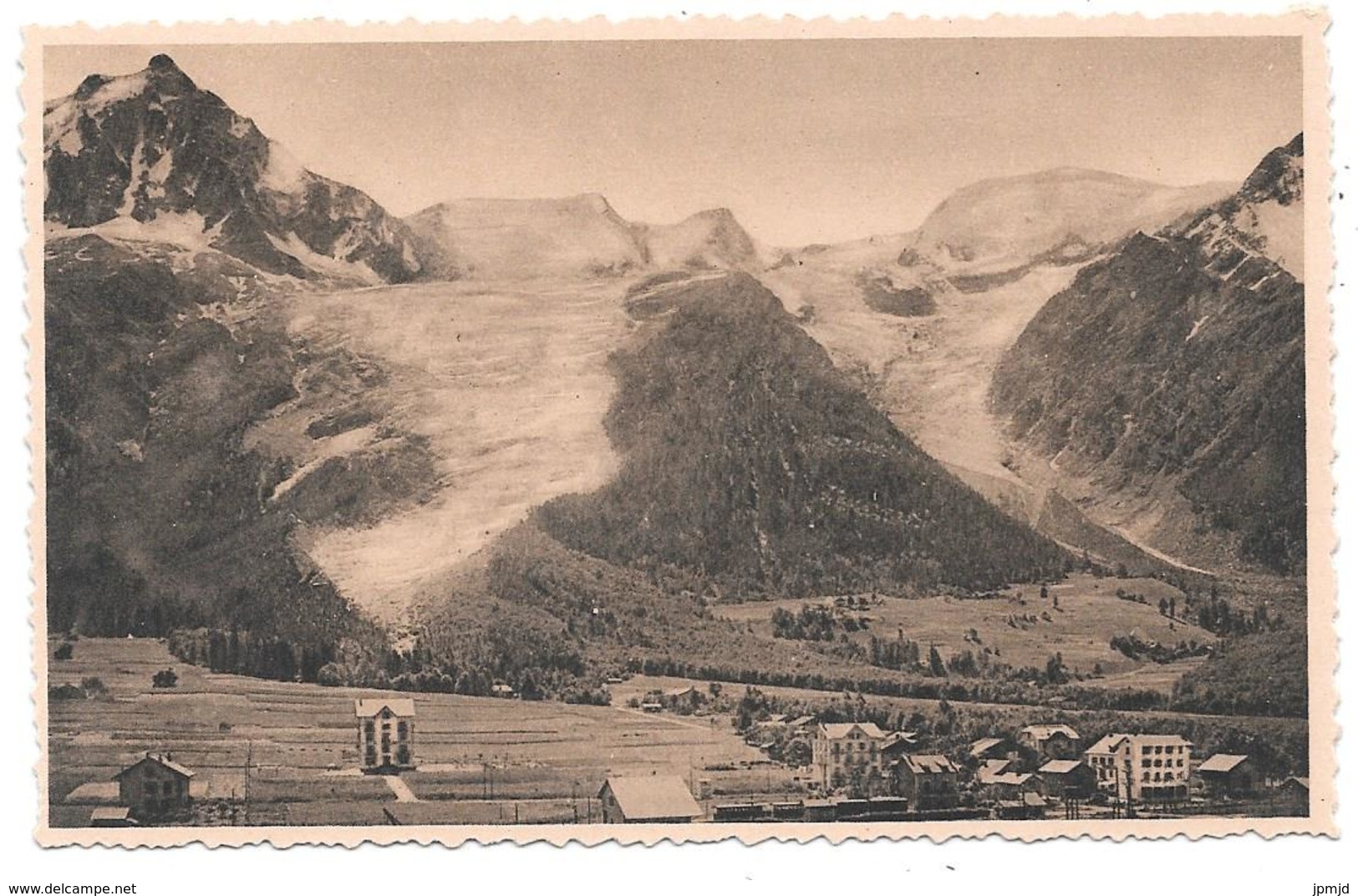 74 - CHAMONIX MONT BLANC - Village Et Glaciers Des Bossons Et De Taconnaz  - éd. LL N° 184 - Chamonix-Mont-Blanc