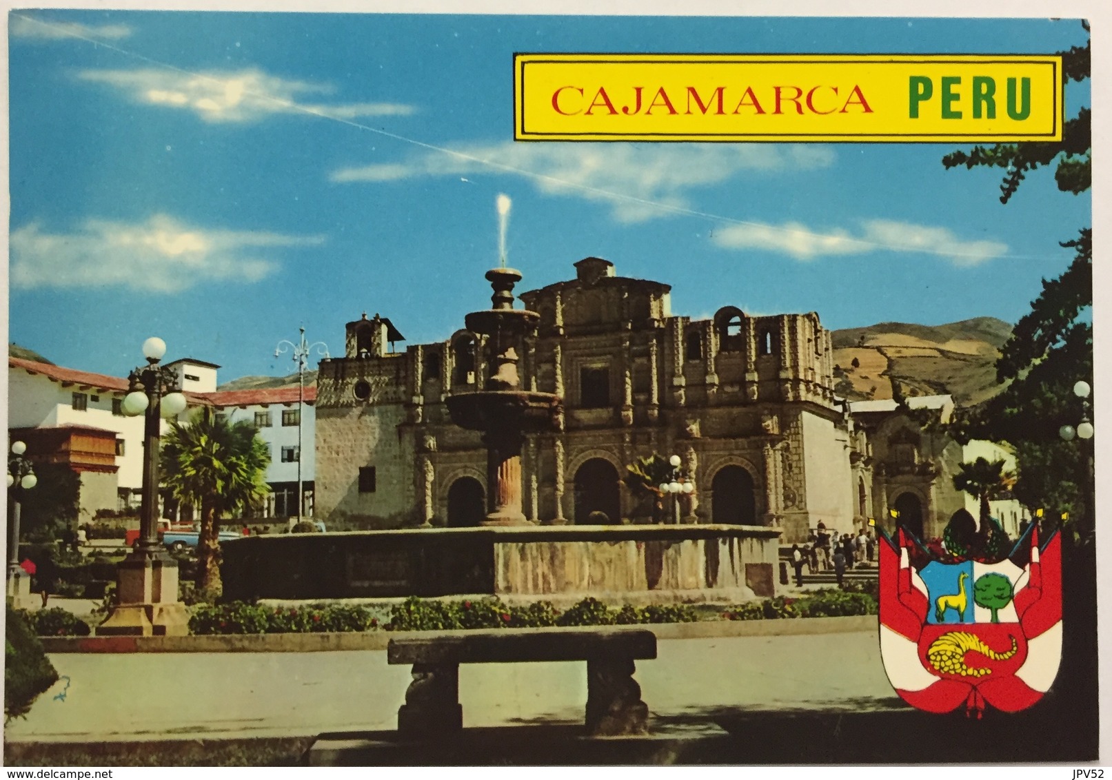 (793) Peru - Cajamarca - Main Square And Fountain With The Cathedral - Pérou