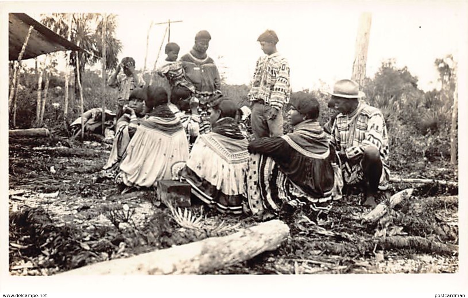 Florida - Semonile Native Americans - Everglades - REAL PHOTO Publ. The Excel Studios. - Indiens D'Amérique Du Nord