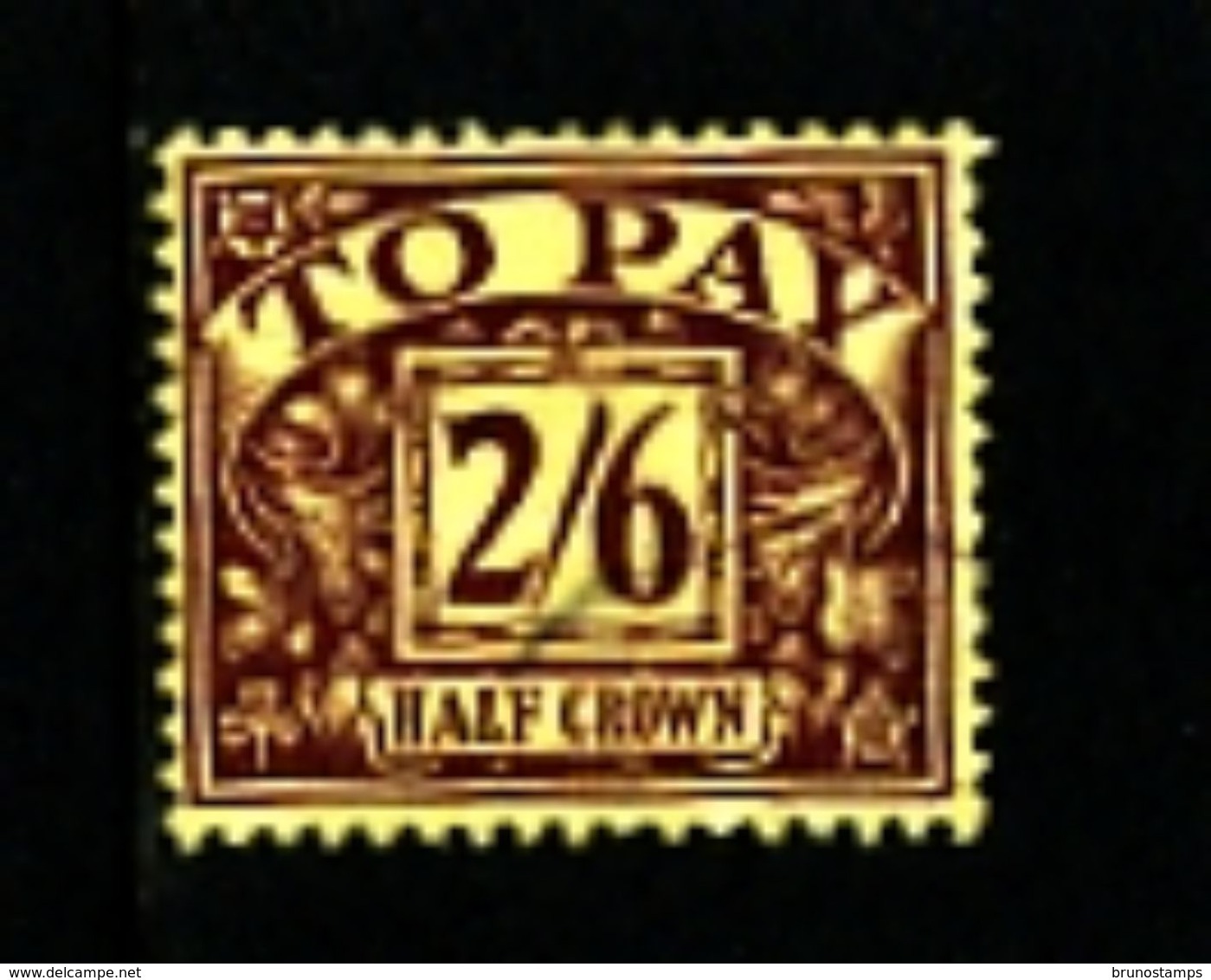 GREAT BRITAIN - 1924  POSTAGE DUES  2/6 WMK  BLOCK CYPHER  FINE USED SG D18 - Tasse