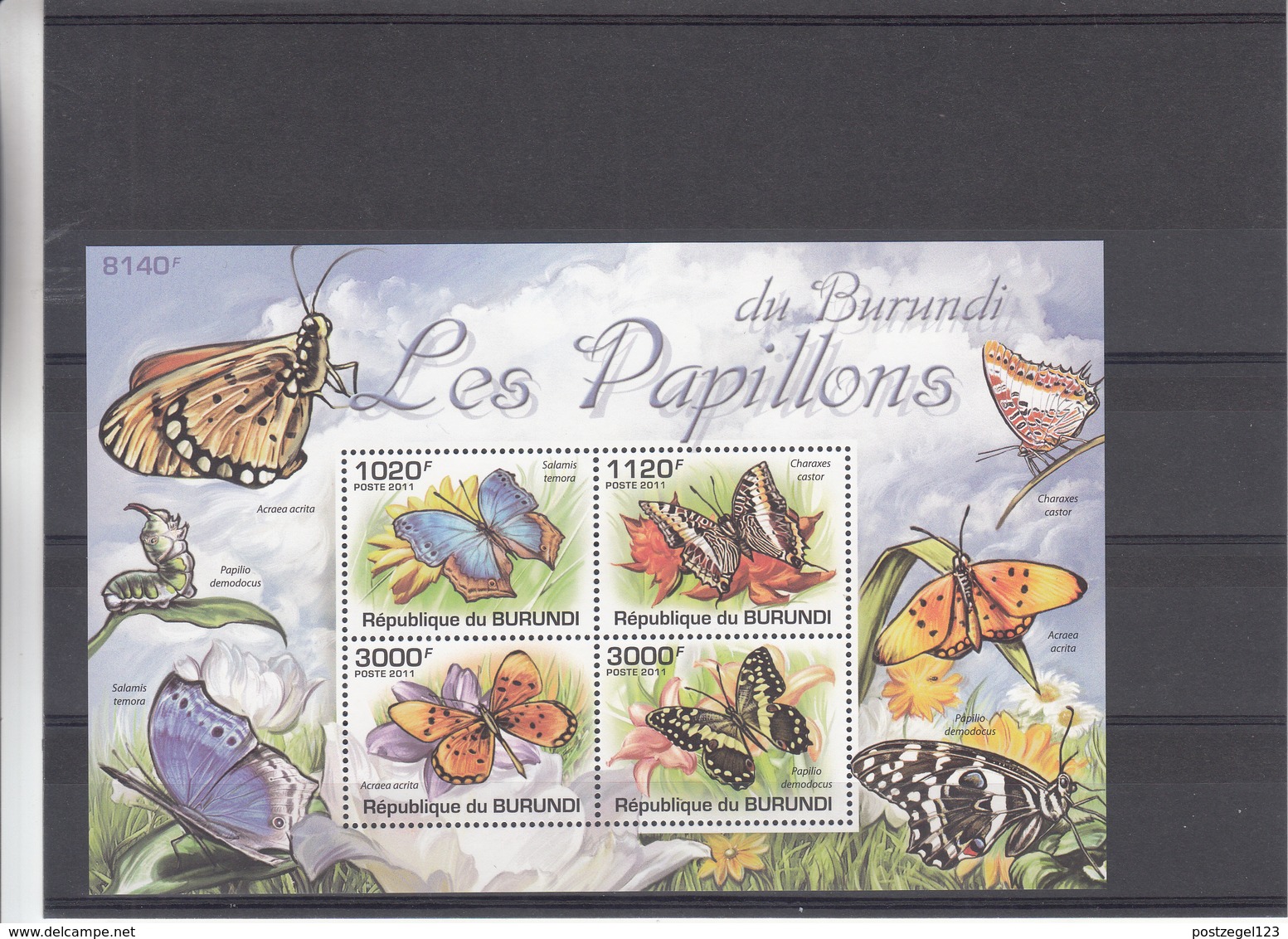 Republique Du Burundi - Papillons