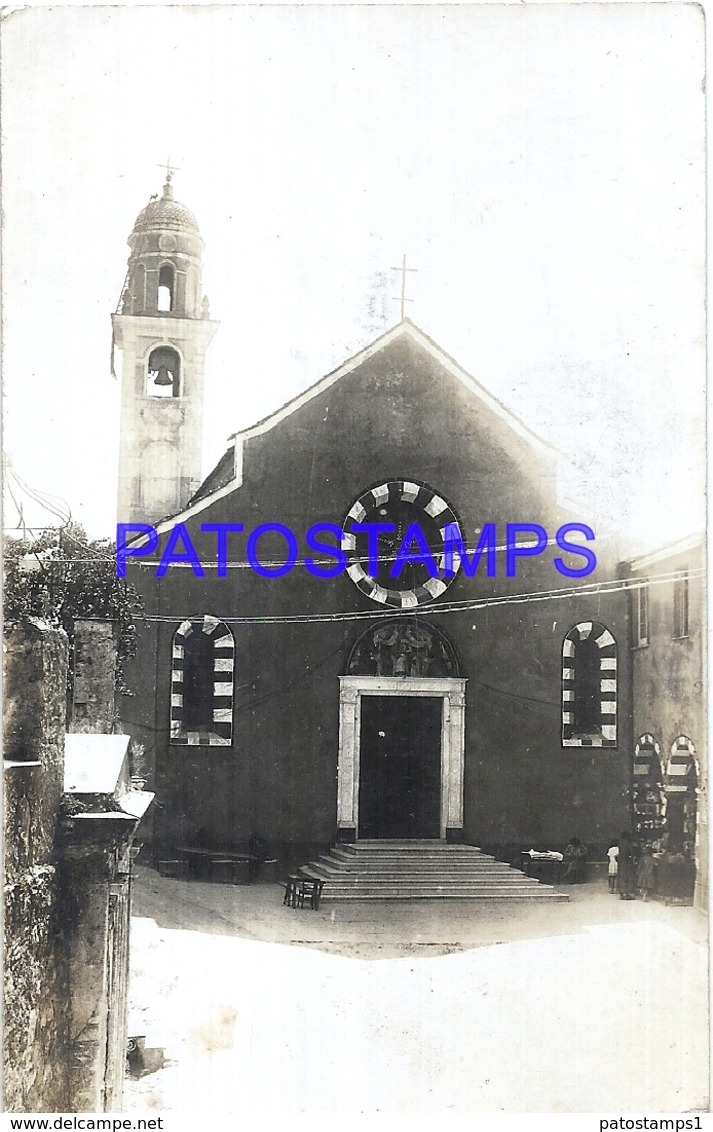 117884 ITALY RECCO GENOVA VIEW CHURCH CIRCULATED TO URUGUAY POSTAL POSTCARD - Autres & Non Classés