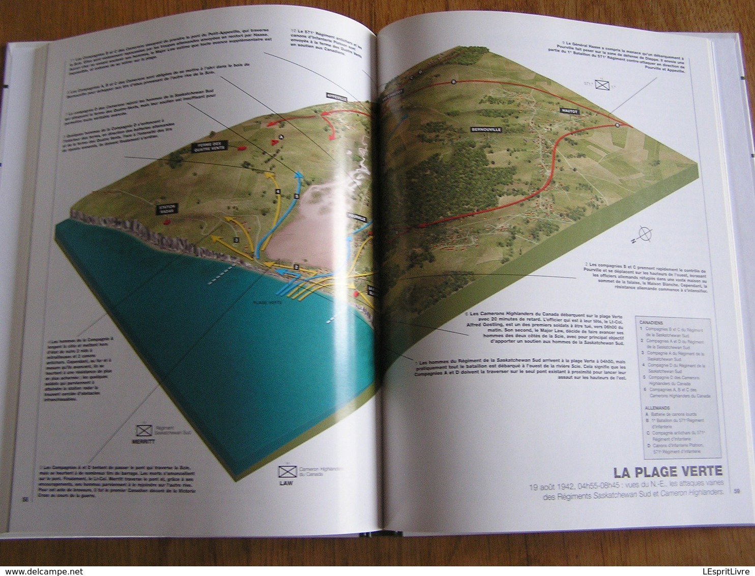 LE DEBARQUEMENT DE DIEPPE Août 1942 Guerre 40 45 France Opération Jubilée Armée Britanique Canadienne Normandie