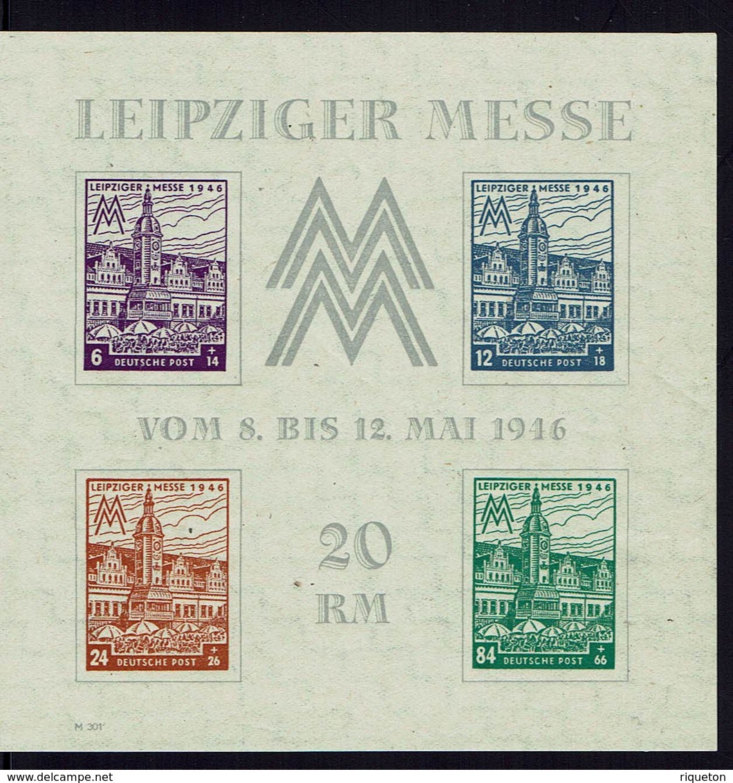 Allemagne - 1946 - Bloc-feuillet N° 1 - Neuf - XX - MNH - TB - - Sonstige & Ohne Zuordnung