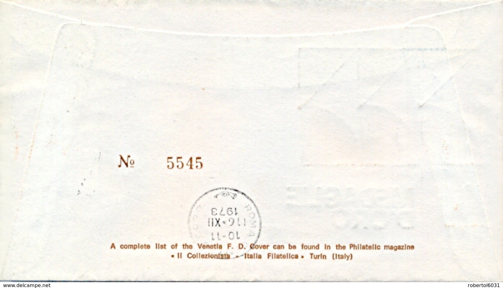 Italia Italy 1973 FDC VENETIA Viaggiata 50° Fondazione Gruppo Medaglie D'Oro Al Valor Militare - Militaria