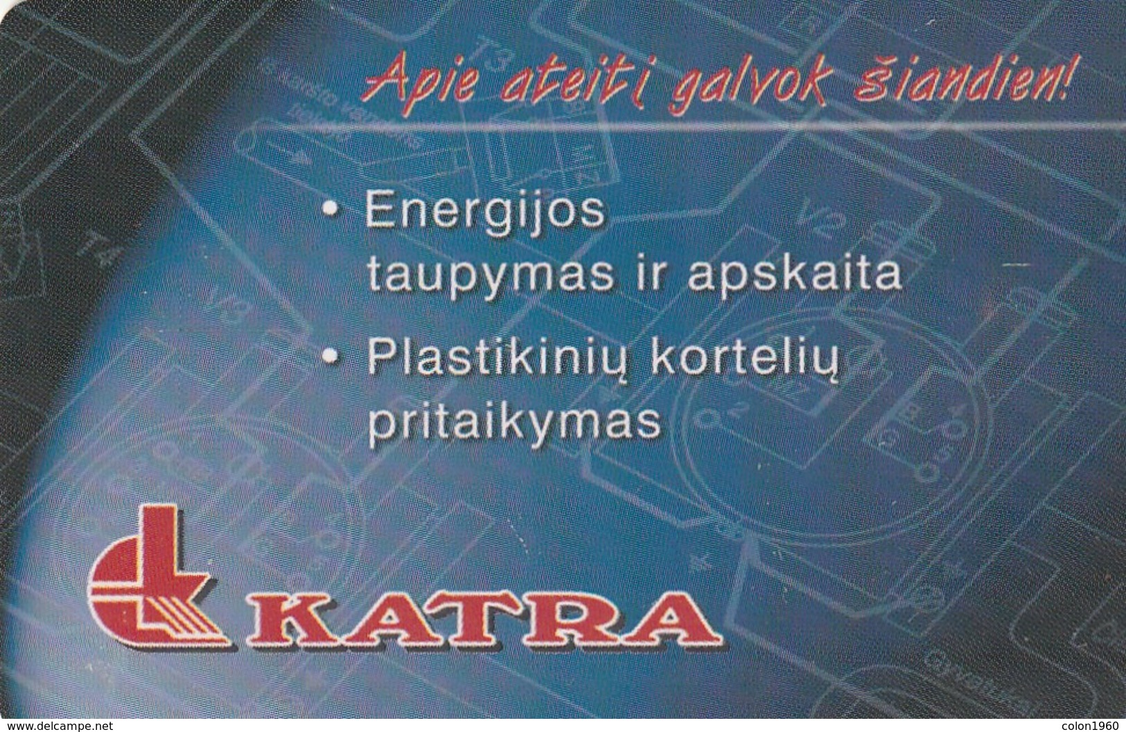 LITUANIA. CHIP. Katra - Think About Future Just Today!. LT-LTV-C024. (086). - Lituania