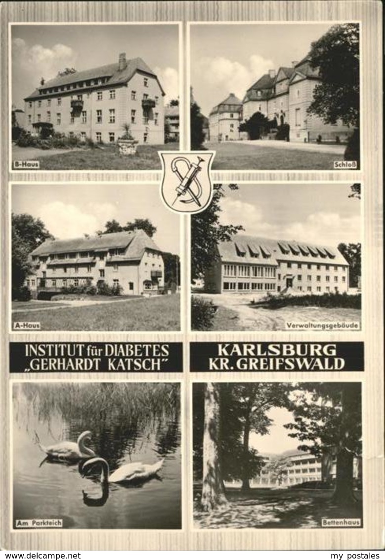71279955 Karlsburg Greifswald Institut Fuer Diabetes Schloss Parkteich Karlsburg - Sonstige & Ohne Zuordnung