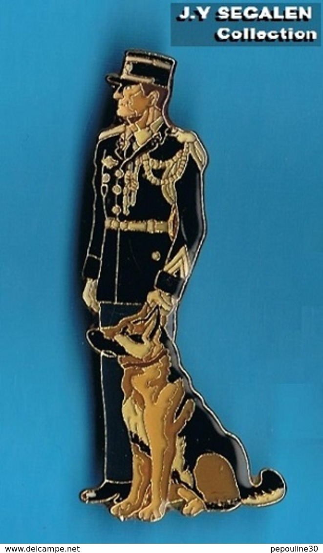 1 PIN'S //   ** GENDARMERIE NATIONALE / BRIGADE CYNOPHILE / MAITRE CHIEN ** . (J.Y. Segalen 1994) - Militaria