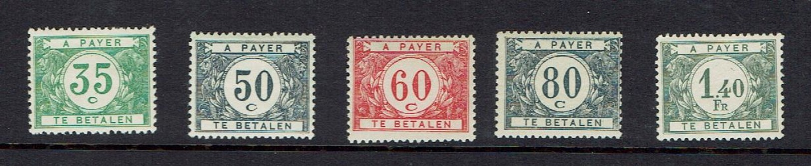 BELGIUM..Postage Due..1934+...mh - Stamps