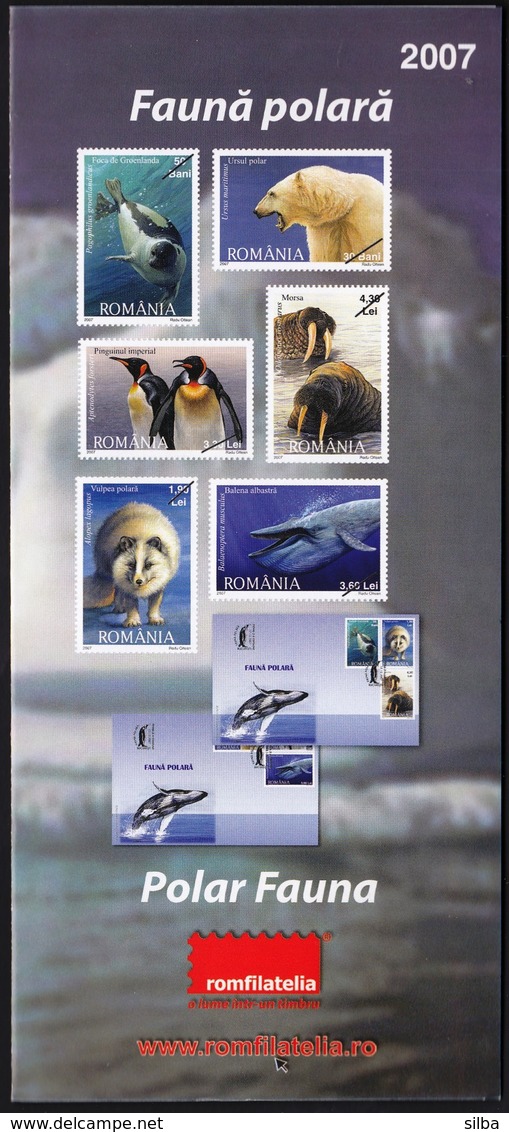 Romania 2007 / Polar Fauna / Prospectus, Leaflet, Brochure - Briefe U. Dokumente