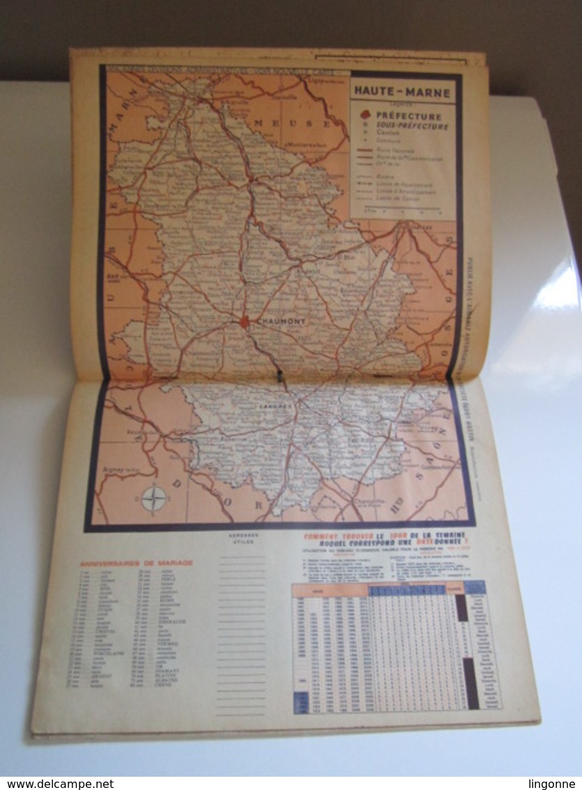 1983 ALMANACH DES P.T.T Calendrier Des Postes HAUTE-MARNE 52 - Petit Format : 1981-90