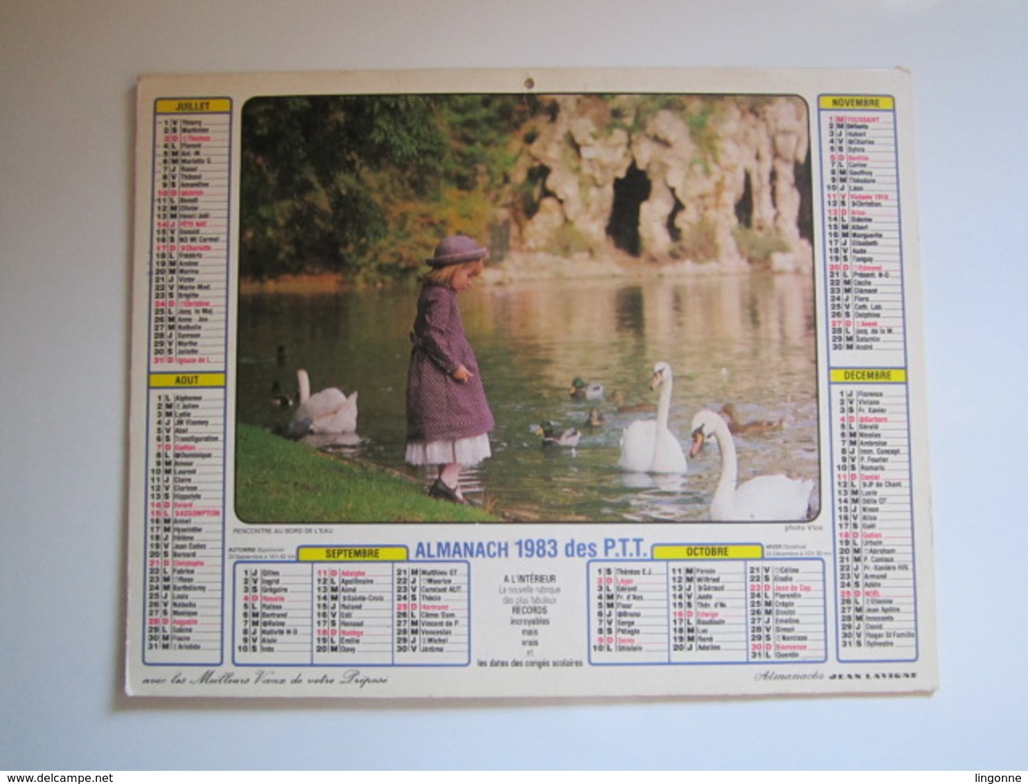 1983 ALMANACH DES P.T.T Calendrier Des Postes HAUTE-MARNE 52 - Petit Format : 1981-90