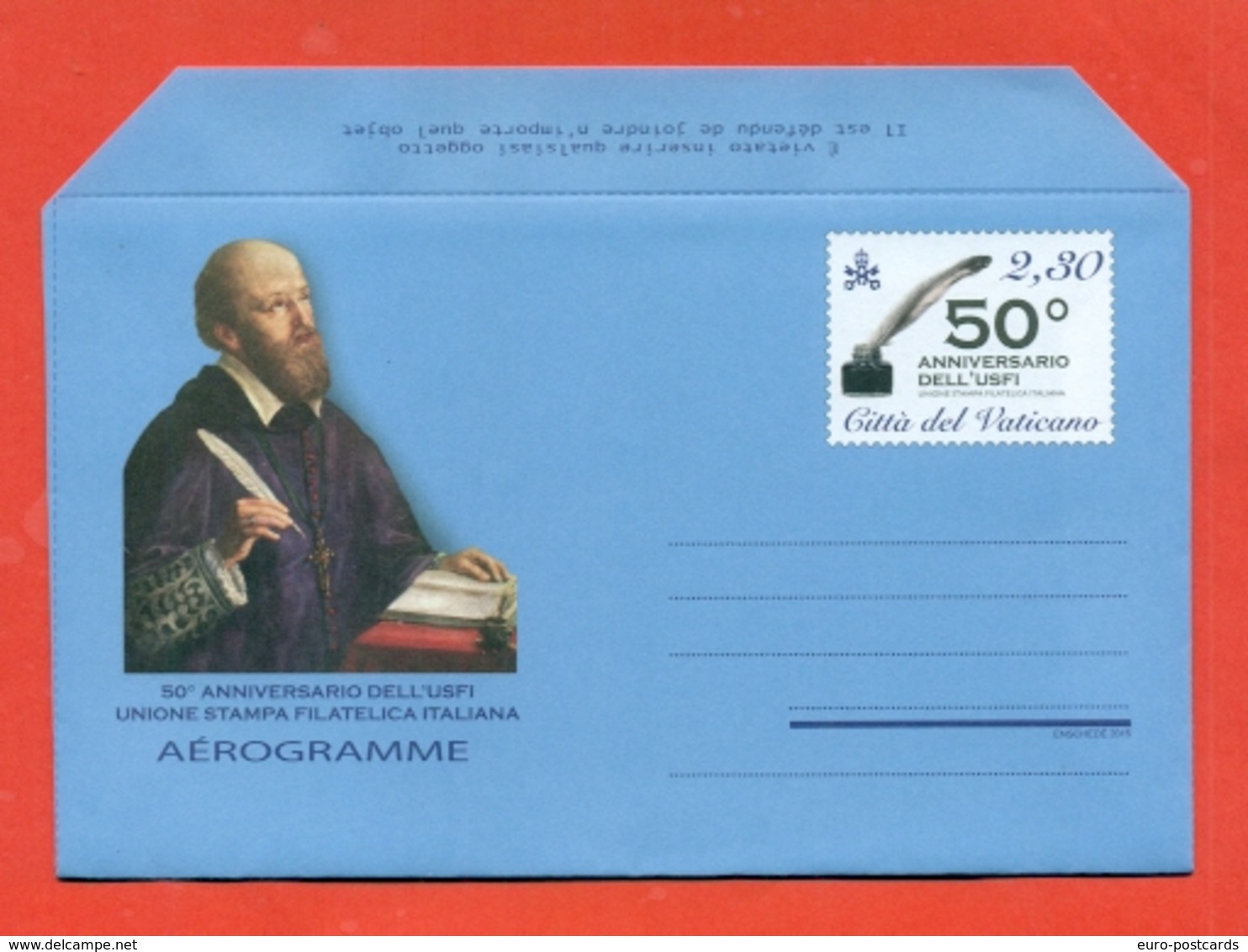 INTERI POSTALI VATICANO -AEROGRAMMI-aerogrammes-Aerogramme-POST GANZ-ENTIER POSTAL-POSTAL WHOLE-PREZZO SOTTO FACCIALE- - Entiers Postaux