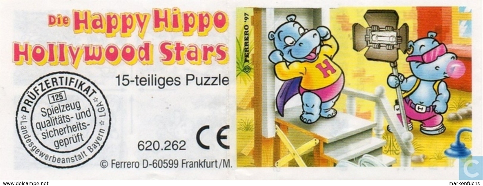 BPZ Happy Hippo Hollywood / Puzzle - Ü-Ei