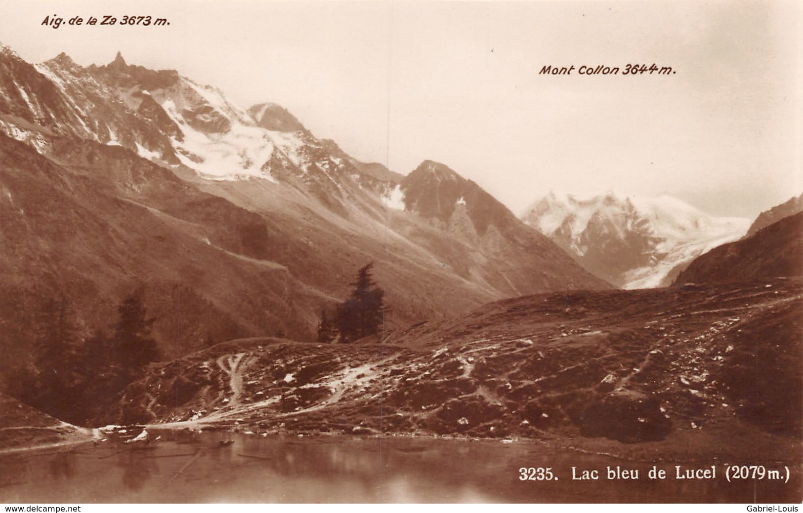 Lac Bleu De Lucel - Aig. De La Za - Mont Collon - Saint-Luc