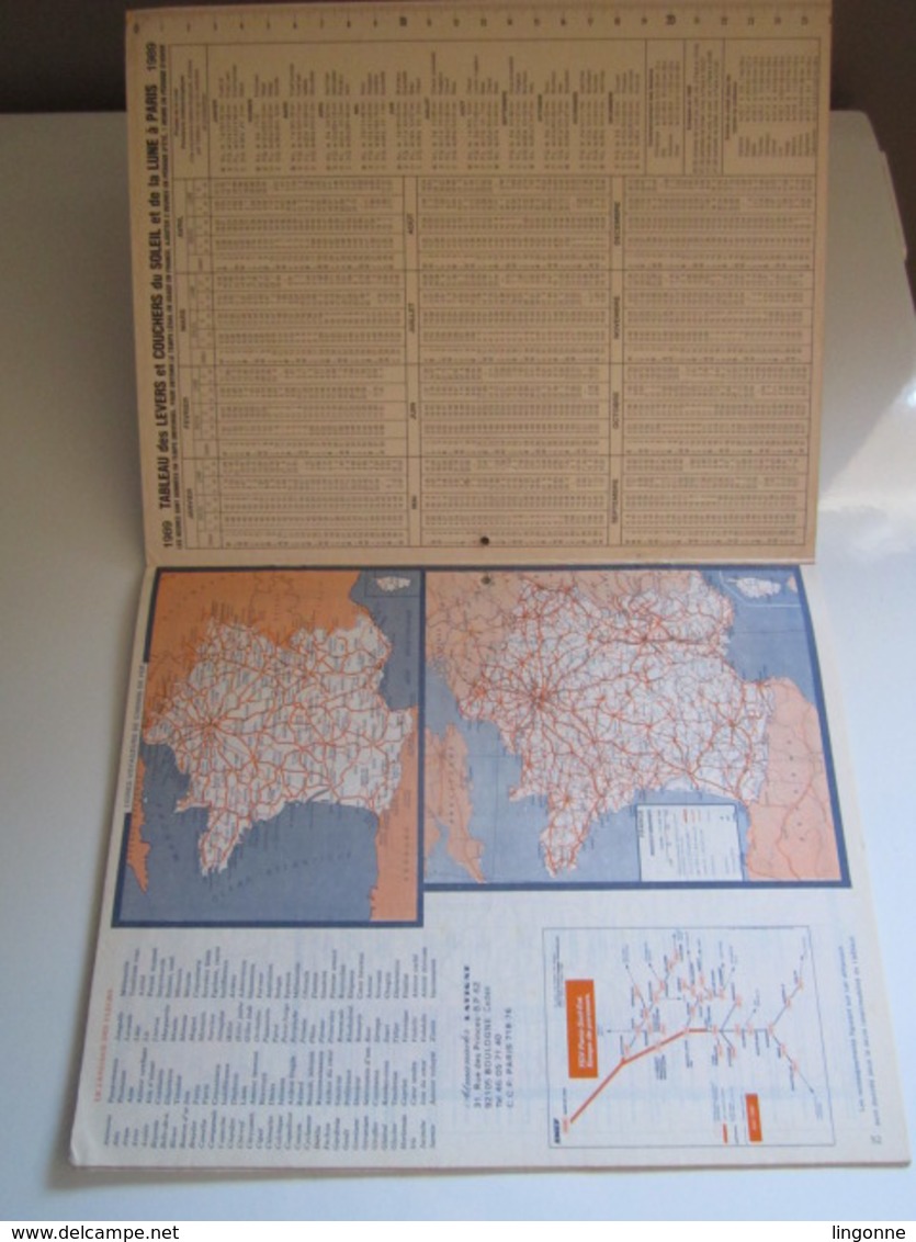 1989 ALMANACH DES P.T.T Calendrier Des Postes HAUTE-MARNE 52 - Petit Format : 1981-90