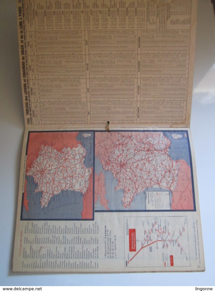 1990 ALMANACH DU FACTEUR Calendrier Des Postes HAUTE-MARNE 52 - Petit Format : 1981-90