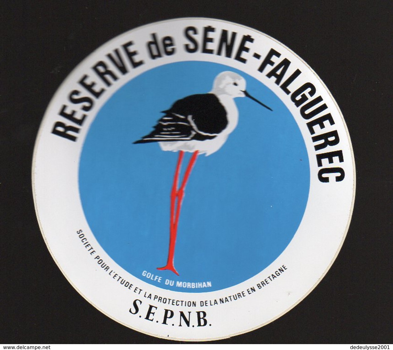 Aot19   85130  Autocollant  Réserve De Séné Falguerec   Morbihan - Stickers