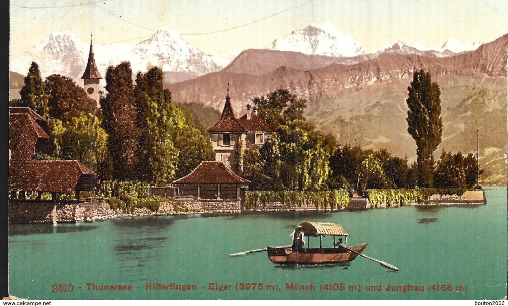 Thoune Thun 1908 Thunersee Hilterfingen Eiger Mönch Jungfrau - Hilterfingen