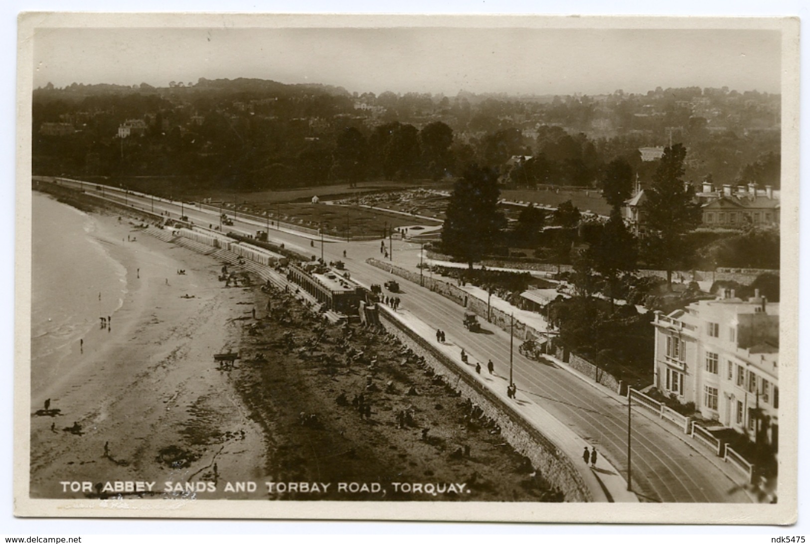 TORQUAY : TOR ABBEY SANDS AND TORBAY ROAD / ADDRESS - BERE ALSTON, BERE FERRERS, EDGECUMBE HOUSE (WALTERS) - Torquay