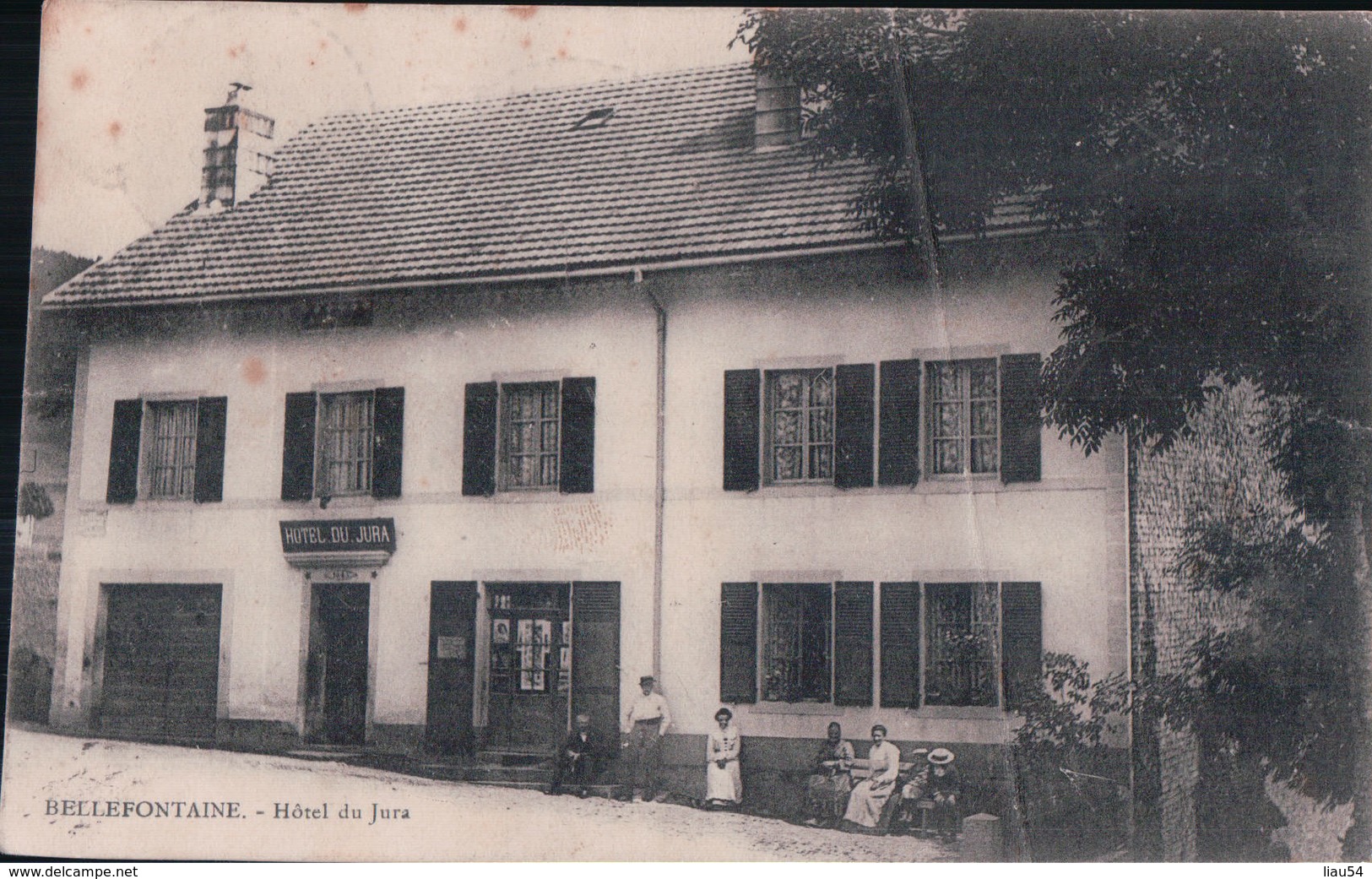 BELLEFONTAINE Hôtel Du Jura (1907) - Other & Unclassified