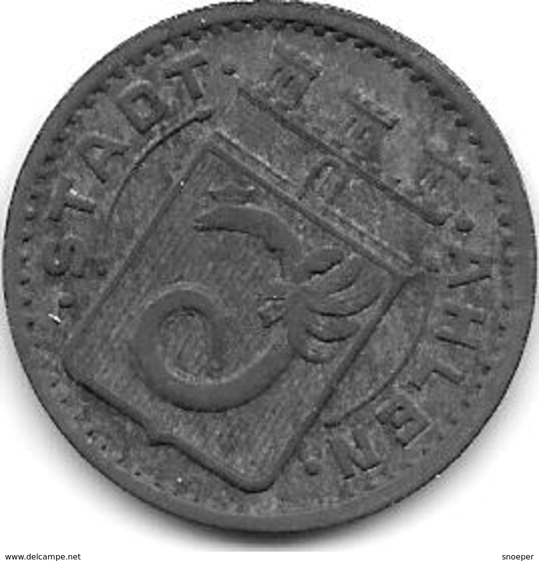 *notgeld  Ahlen 50 Pfennig 1917   Zn  104.2 /F6.2 - Autres & Non Classés