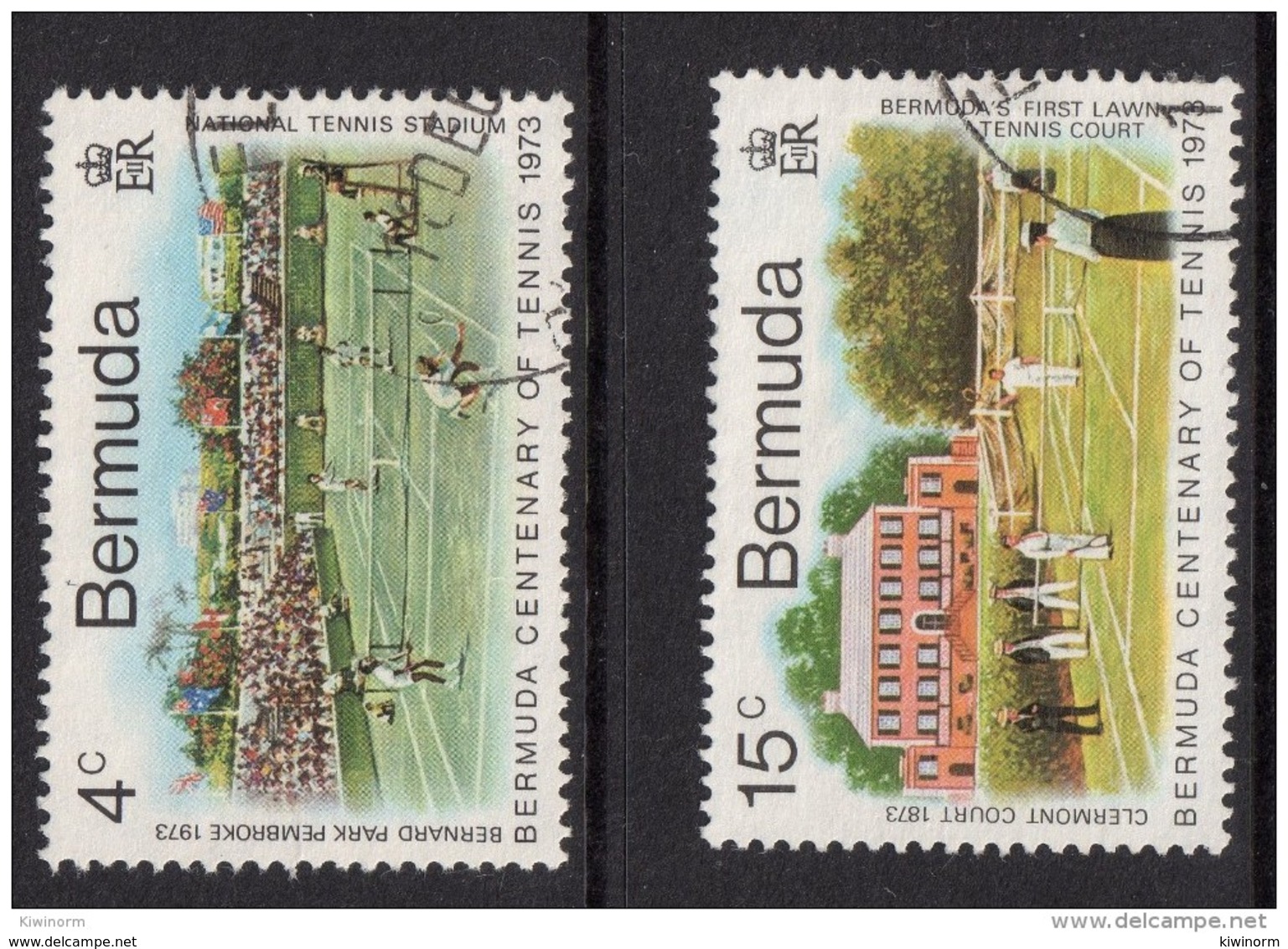 BERMUDA 1973 Tennis Values - Very Fine Used - VFU 4B685 - Bermuda
