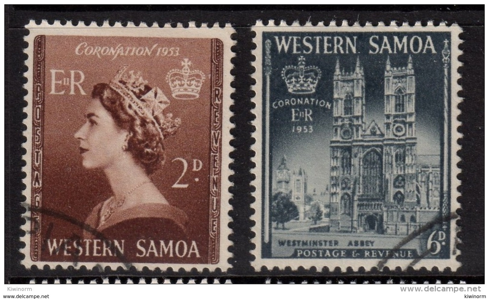 WESTERN SAMOA 1953 Coronation Omnibus - Very Fine Used - VFU 7B1259 - Samoa