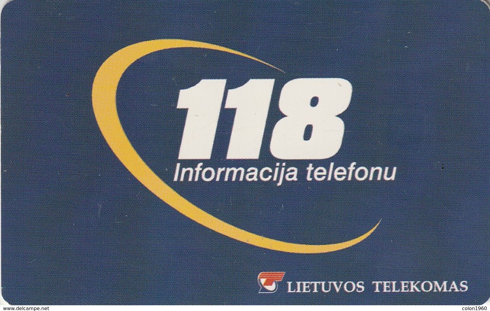 LITUANIA. CHIP. 118 Information On Telephone. LT-LTV-C064. (034). - Lituania