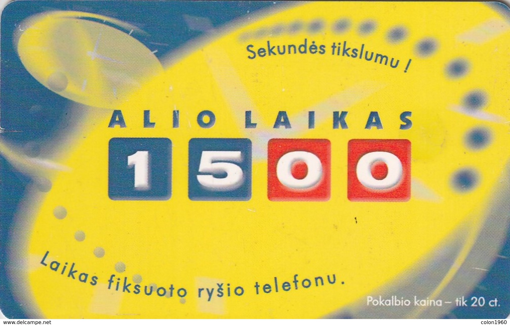 LITUANIA. Alio Laikas 1500. LT-LTV-C079. (052). - Lituania