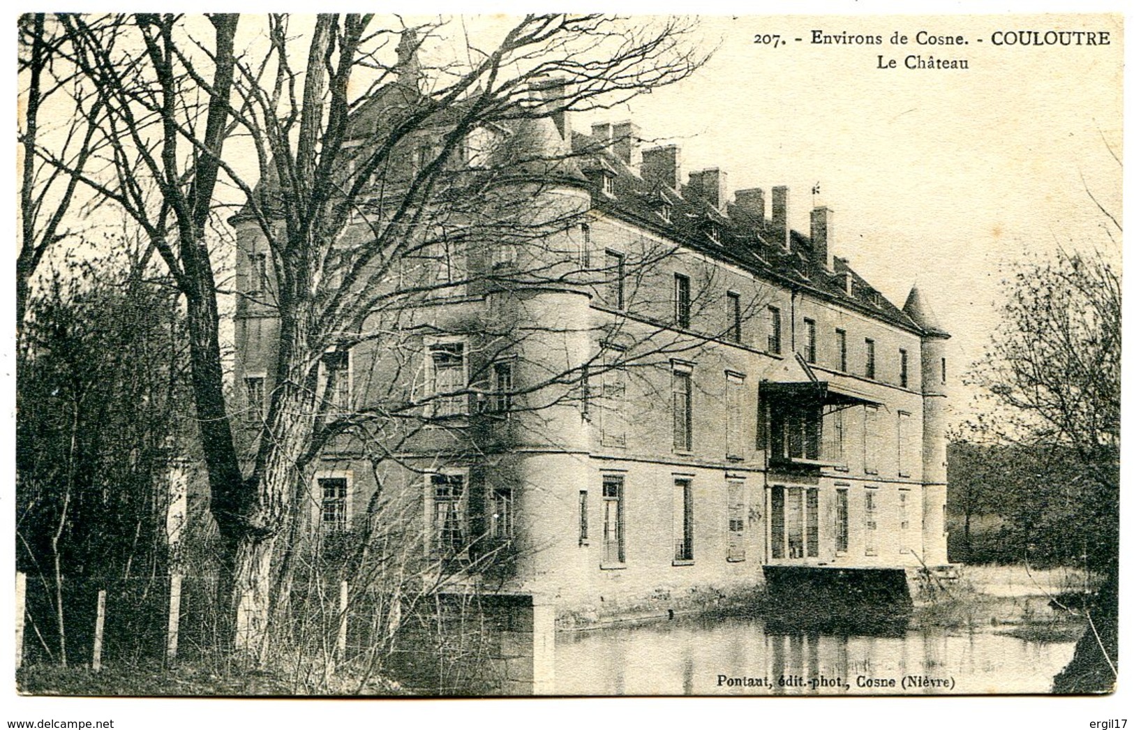 58220 COULOUTRE - Le Château - Environs De Cosne - Postée En 1916 - Autres & Non Classés