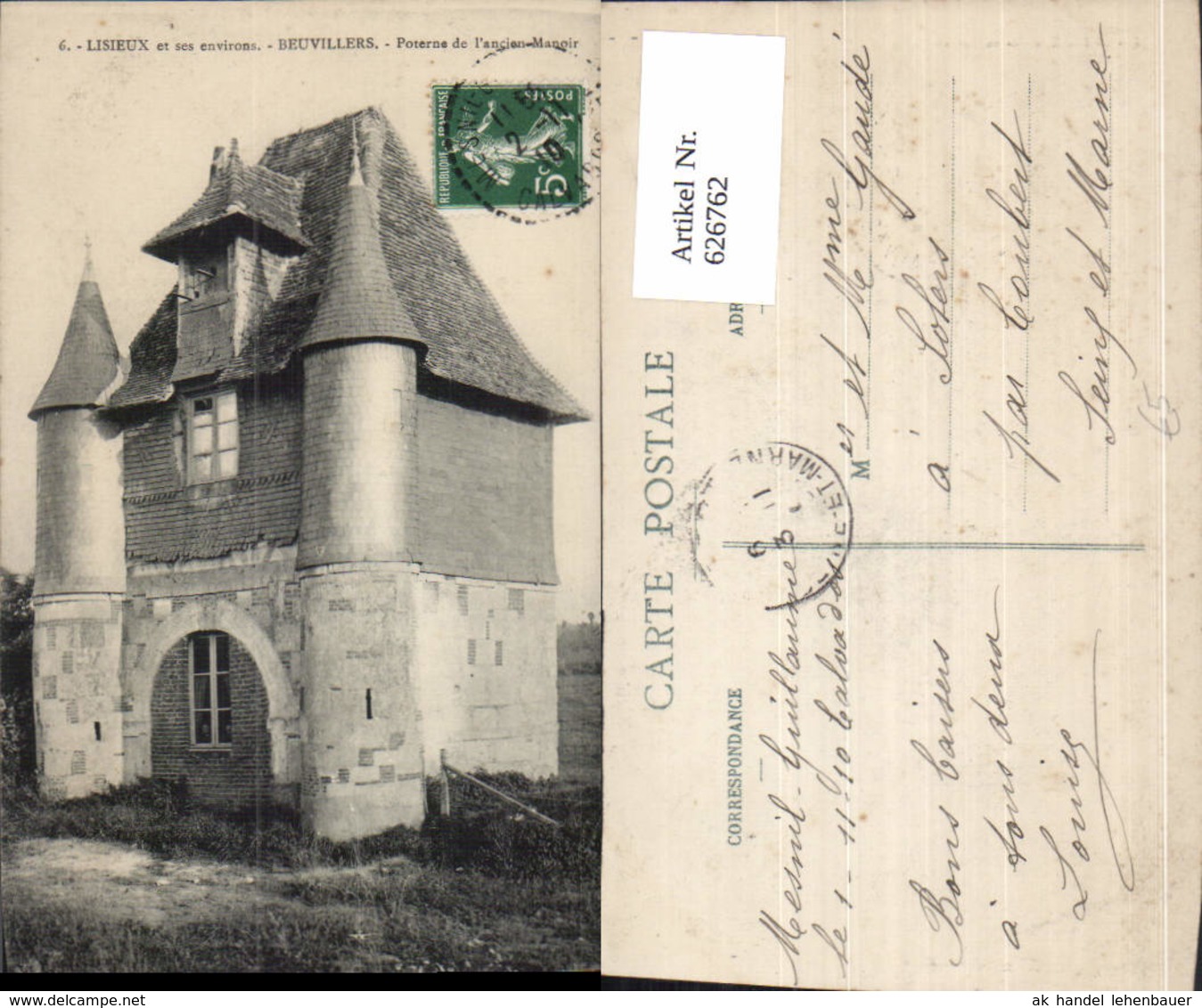 626762,Lisieux Et Ses Environs Beuvillers Poterne De L Ancien Manoir France - Lisieux