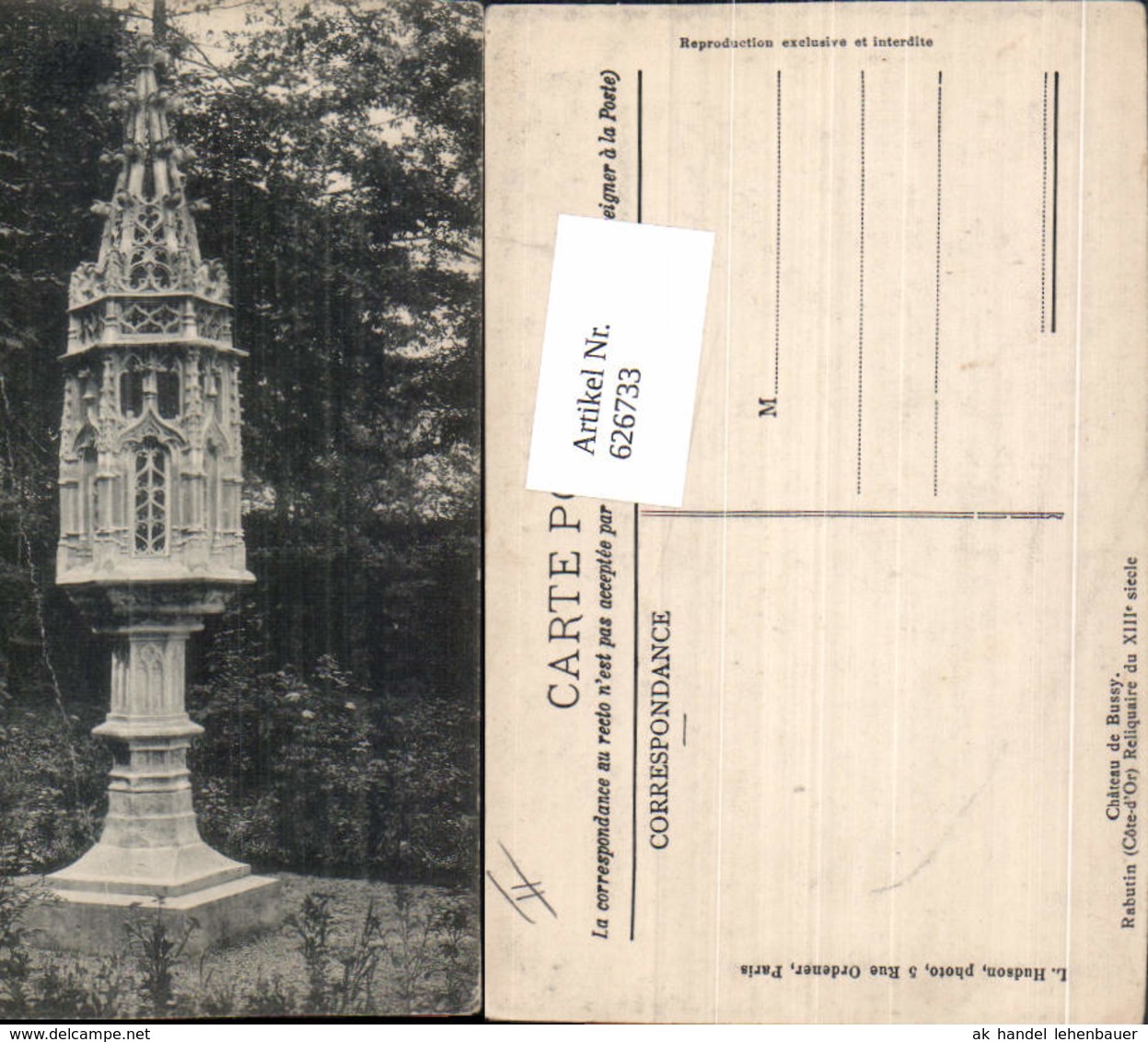 626733,Chateau De Bussy Rabutin Cote D Or Reliquaire Du XIII Siecle France - Sonstige & Ohne Zuordnung