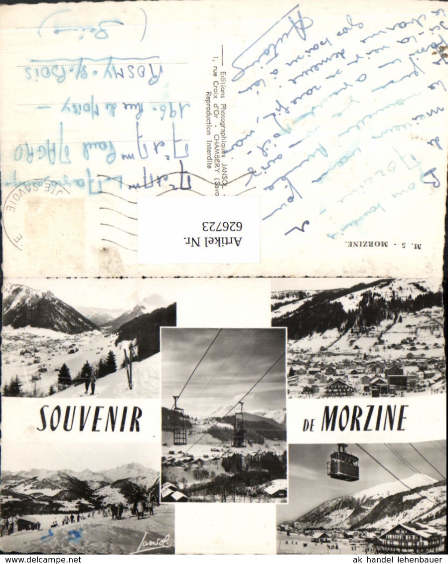 626723,Mehrbild Ak Morzine Seibahn Gondel France - Sonstige & Ohne Zuordnung