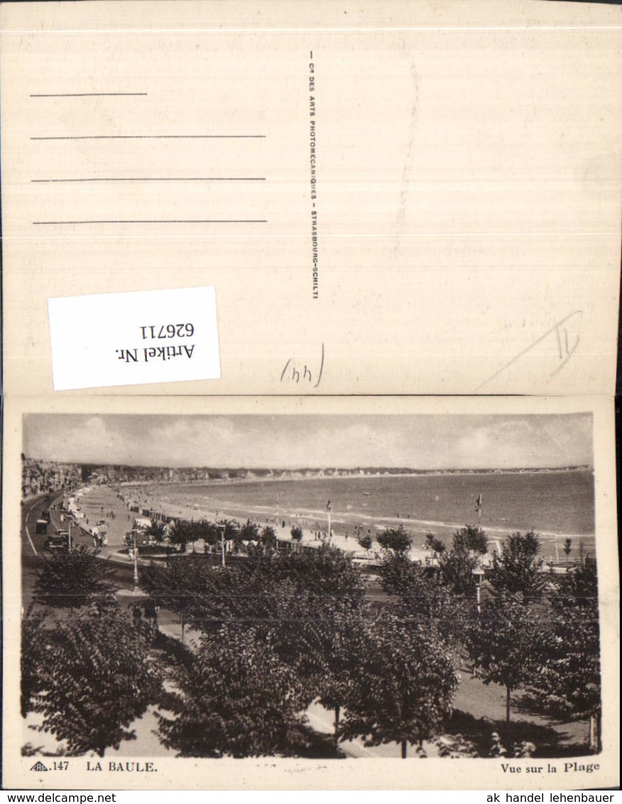 626711,La Baule Vue Sur La Plage Strand Strandleben France - Sonstige & Ohne Zuordnung