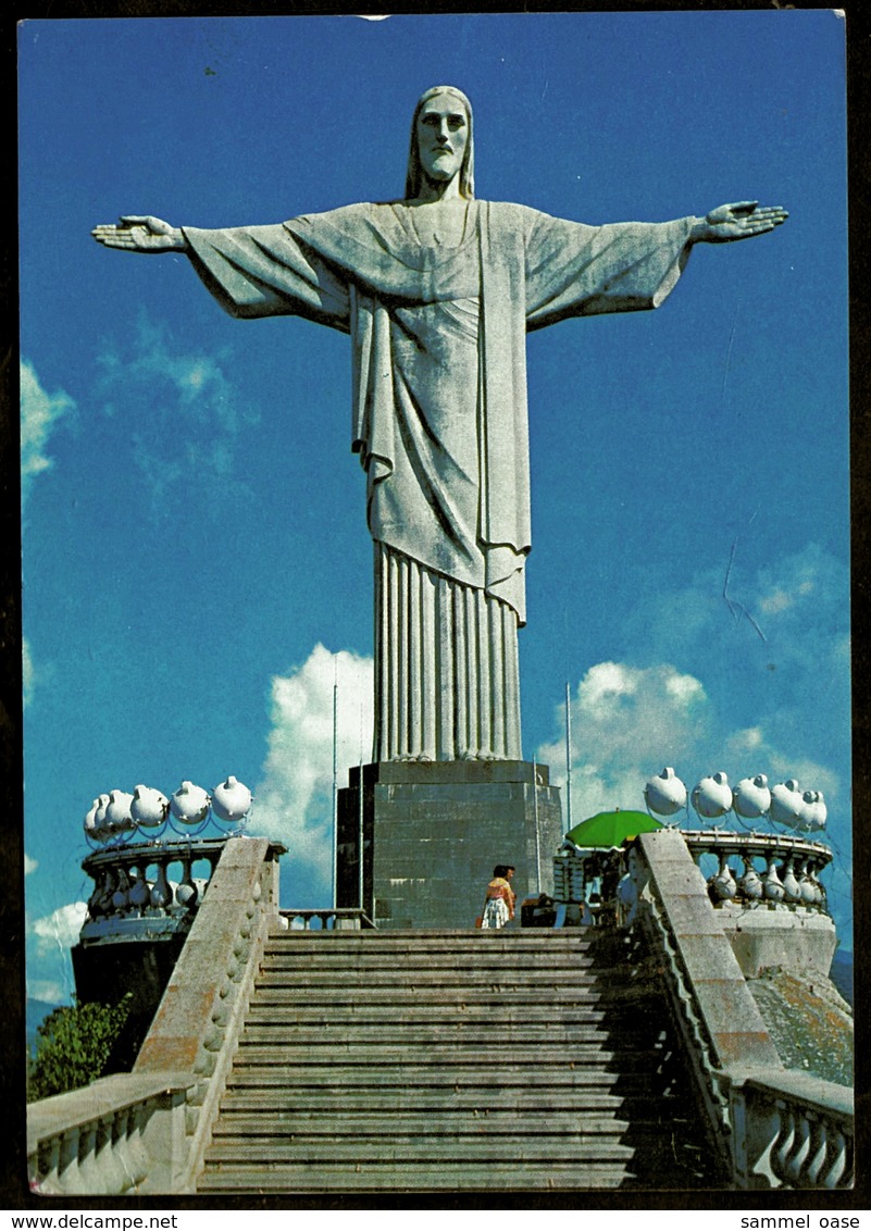 Rio De Janeiro  -  Cristo Redentor No Alro Do Corcovado -  Ansichtskarte Ca. 1965   (11782) - Rio De Janeiro