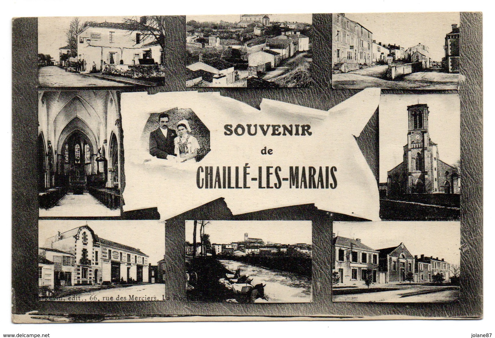 CPA   85   CHAILLE LES MARAIS       1934     MULTIVUES - Chaille Les Marais