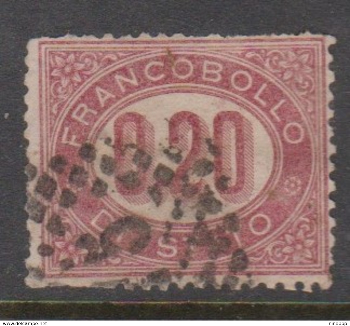 Italy O 3 1875 Official Stamp,20 Cents Lake,used - Officials