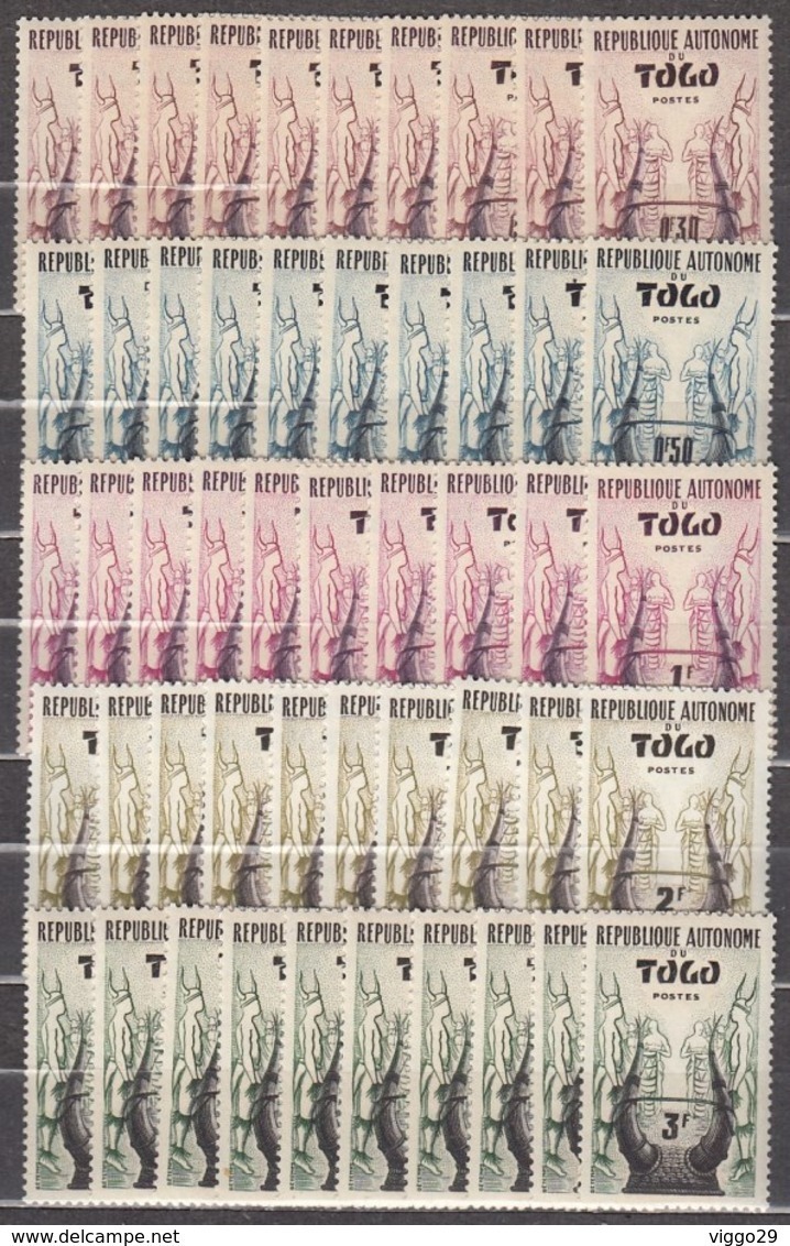 10x Togo 1957, Casque Konkomba (MNH, **) - Collections (without Album)