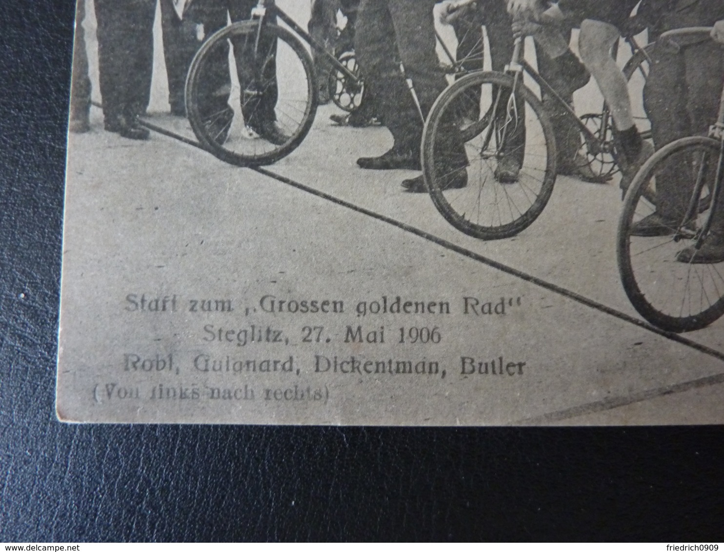 Berlin Steglitz Mai 1906 Robl Butler Dickentman Guignard   Cyclisme Radrennen Radsport  Cycling Velo Wielrennen - Cyclisme