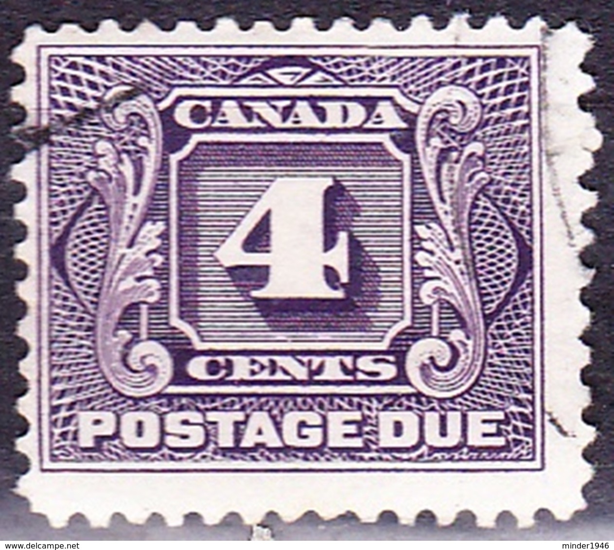 CANADA 1928 KGV 4c Postage Due Violet SGD5 Used - Postage Due