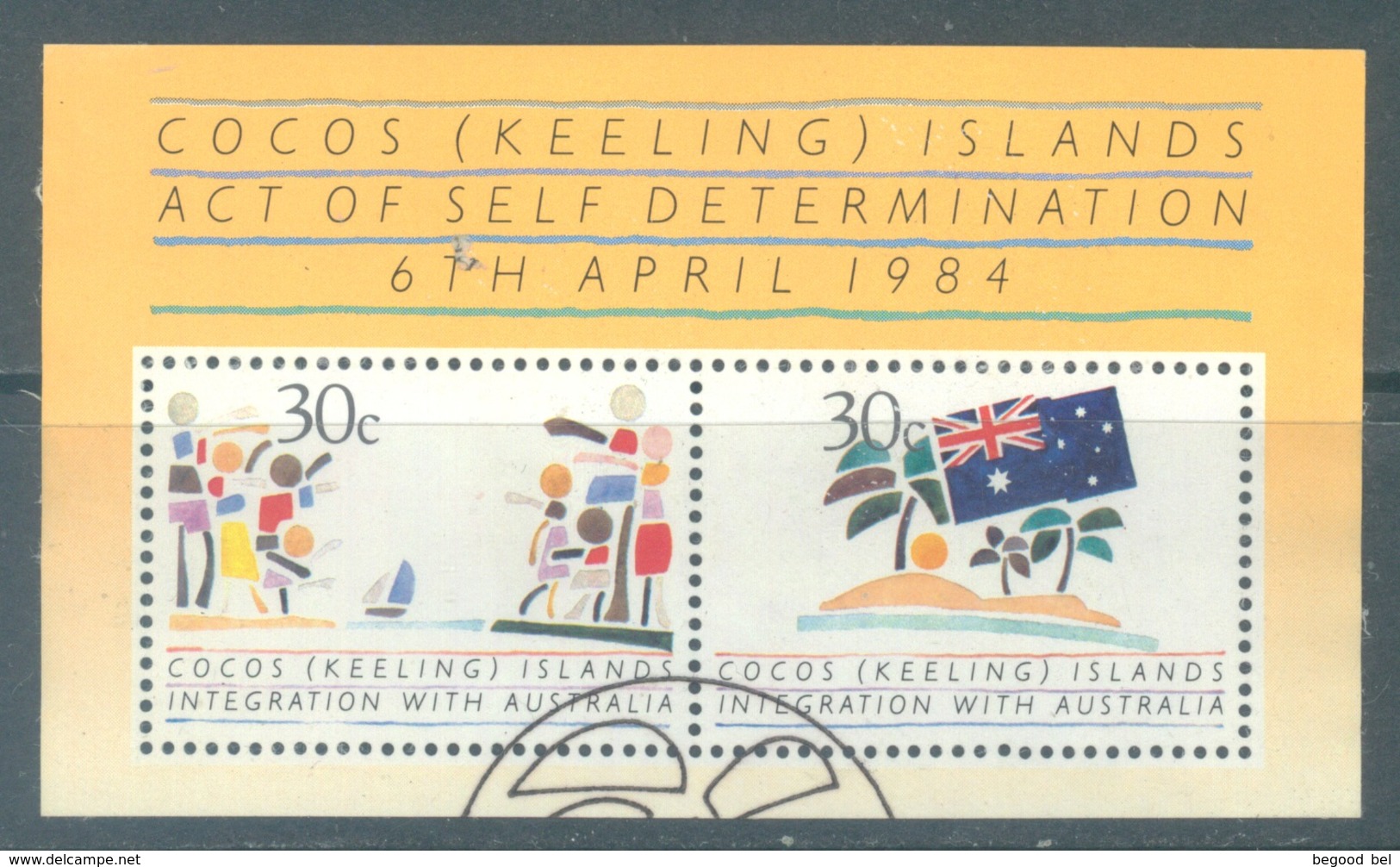 COCOS (KEELING) ISLANDS - 1984 - USED/OBLIT. INTEGRATION WITH AUSTRALIA  - Lot 20137 - Cocoseilanden